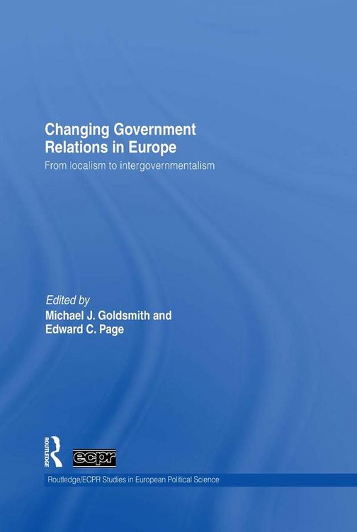 Produktbild: Changing Government Relations in Europe