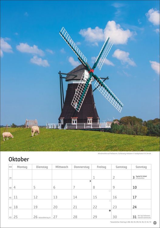 Produktbild: Deutschlands K&uuml;sten Kalender 2027