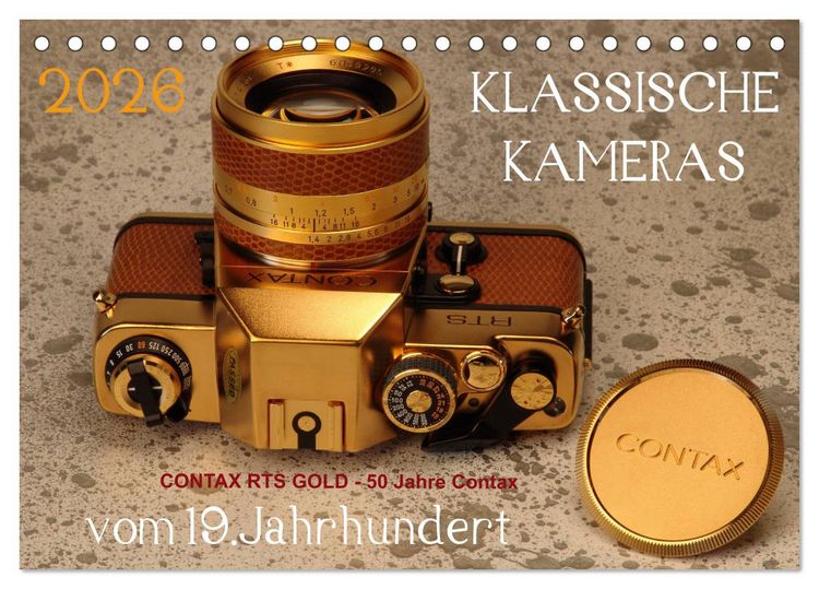 Produktbild: KLASSISCHE KAMERAS vom 19.Jahrhundert (Tischkalender 2026 DIN A5 quer), CALVENDO Monatskalender
