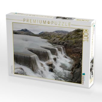Produktbild: CALVENDO Puzzle Staudamm in Norwegen | 1000 Teile Lege-Gr&ouml;&szlig;e 64x48cm Foto-Puzzle f&uuml;r gl&uuml;ckliche Stunden