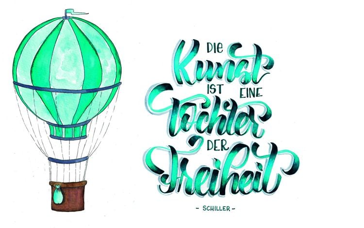 Produktbild: Watercolor liebt Handlettering