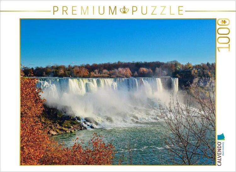 Produktbild: CALVENDO Puzzle Niagaraf&auml;lle - American Falls und Horseshoe Fall | 1000 Teile Lege-Gr&ouml;&szlig;e 64x48cm Foto-Puzzle f&uuml;r gl&uuml;ckliche Stunden