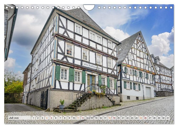 Produktbild: Freudenberg Impressionen (Wandkalender 2026 DIN A4 quer), CALVENDO Monatskalender