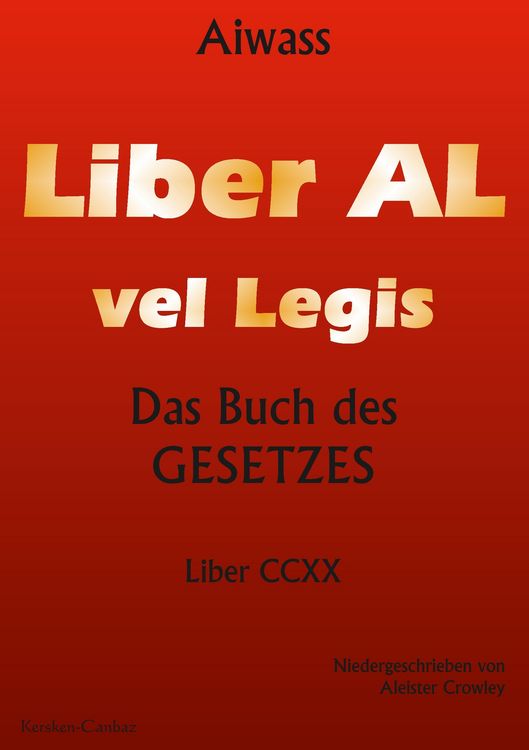 Produktbild: Liber Al vel Legis