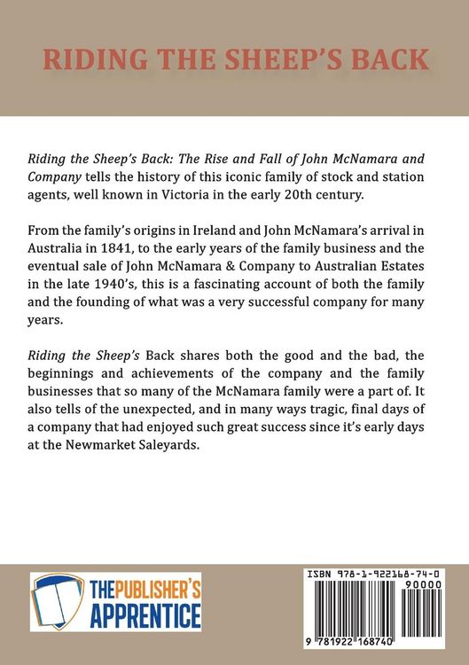 Produktbild: Riding the Sheep's Back: The Rise and Fall of John McNamara and Company