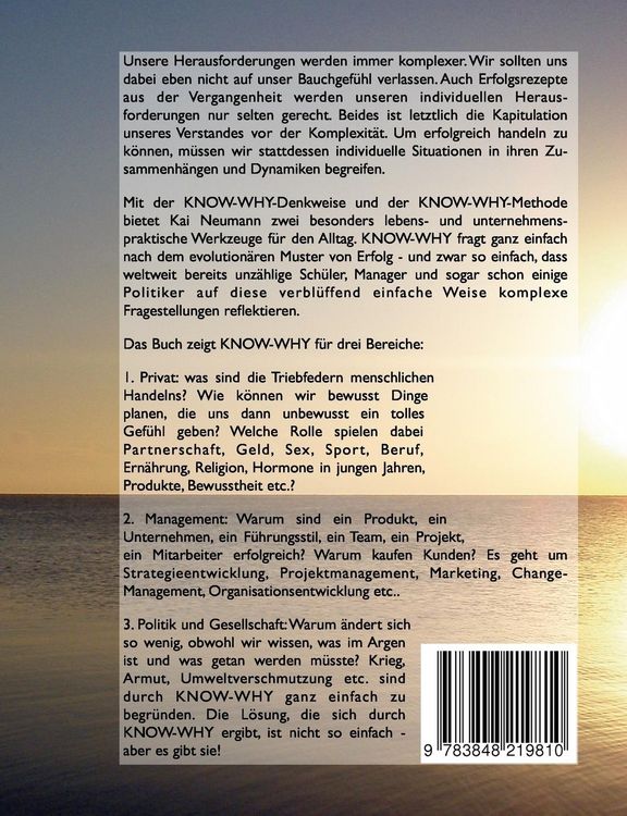 Produktbild: KNOW-WHY: Erfolg durch Begreifen