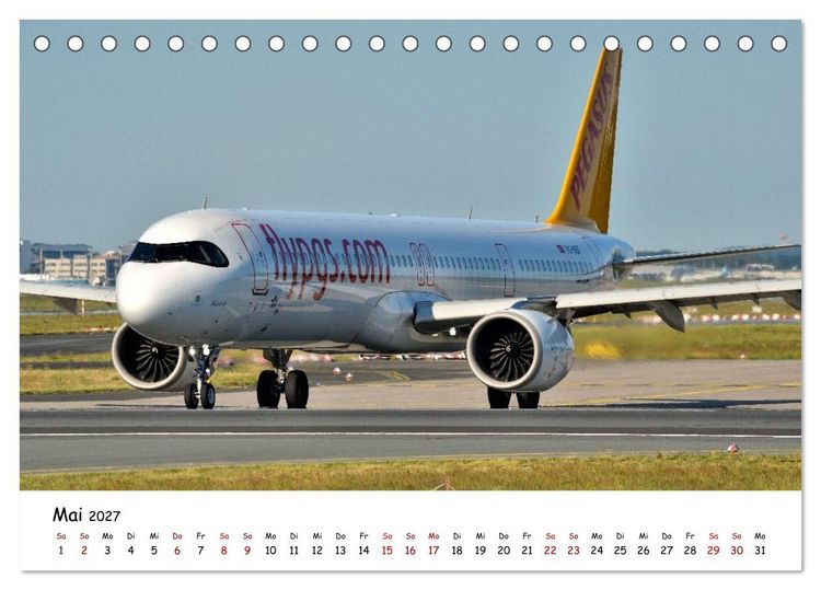 Produktbild: Faszination Luftfahrt Vielfalt zwischen Himmel und Vorfeld (Tischkalender 2027 DIN A5 quer), CALVENDO Monatskalender