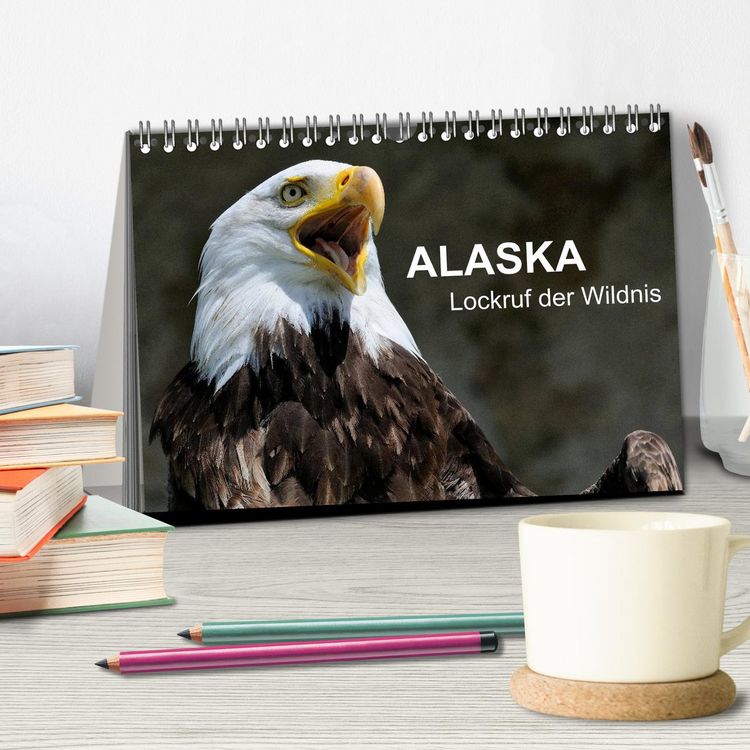 Produktbild: Alaska - Lockruf der Wildnis (Tischkalender 2026 DIN A5 quer), CALVENDO Monatskalender