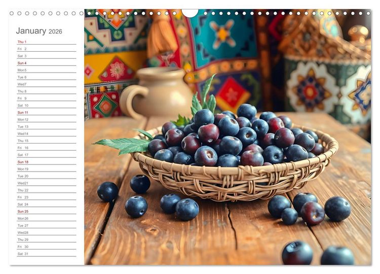 Produktbild: Superfood Dreams - AI art for gourmets (Wall Calendar 2026 DIN A3 landscape), CALVENDO 12 Month Wall Calendar