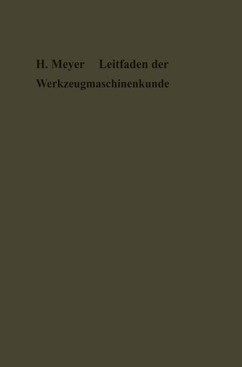 Produktbild: Leitfaden der Werkzeugmaschinenkunde