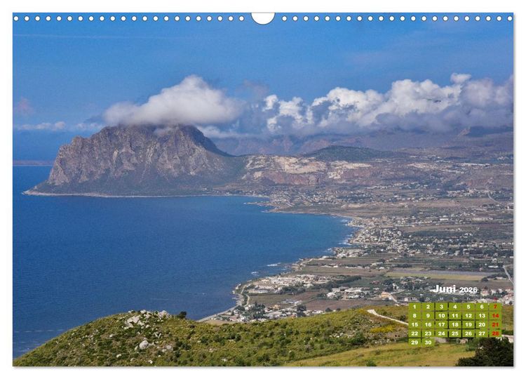 Produktbild: Sizilien &ndash; von Cefal&ugrave; bis Trapani (Wandkalender 2026 DIN A3 quer), CALVENDO Monatskalender