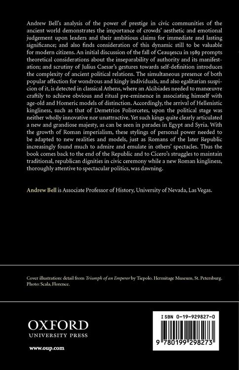Produktbild: Spectacular Power in the Greek and Roman City