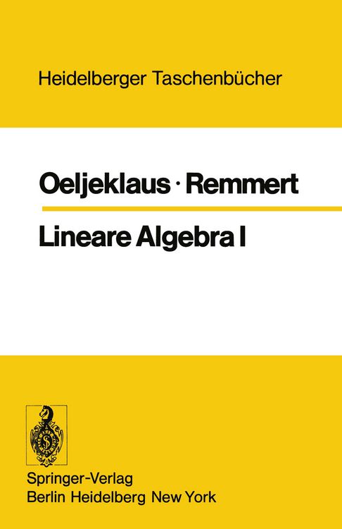 Produktbild: Lineare Algebra I