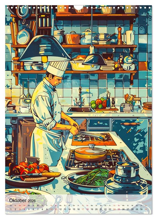 Produktbild: Chef de Cuisine - Mein Traumberuf Koch (Wandkalender 2026 DIN A3 hoch), CALVENDO Monatskalender