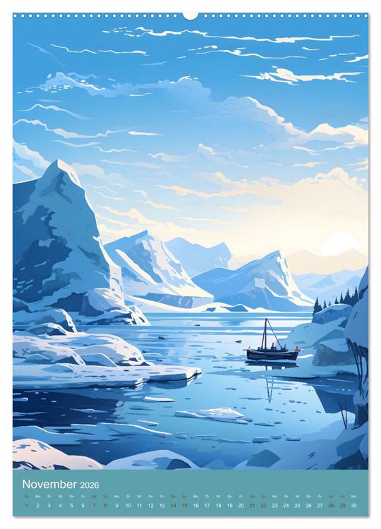 Produktbild: Fantasievolle Idylle (Wandkalender 2026 DIN A2 hoch), CALVENDO Monatskalender