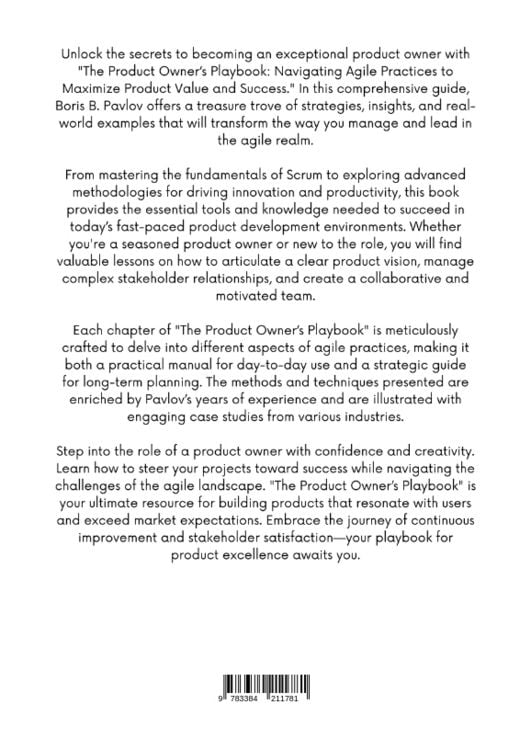 Produktbild: The Product Owner&rsquo;s Playbook
