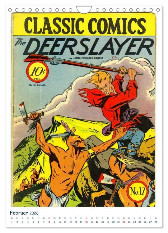Produktbild: Historische Comichefte (Wandkalender 2026 DIN A4 hoch), CALVENDO Monatskalender