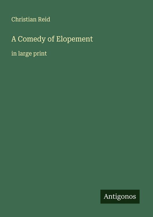 Produktbild: A Comedy of Elopement