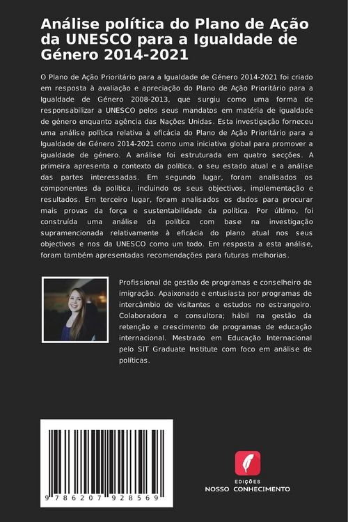 Produktbild: An&aacute;lise pol&iacute;tica do Plano de A&ccedil;&atilde;o da UNESCO para a Igualdade de G&eacute;nero 2014-2021
