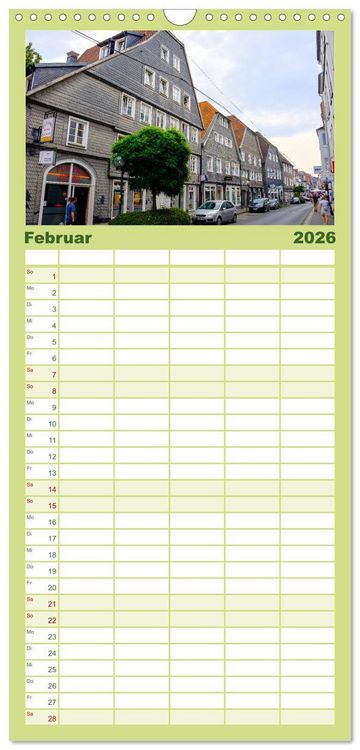 Produktbild: Familienplaner 2026 - Ein Blick auf Lippstadt mit 5 Spalten (Wandkalender, 21 x 45 cm) CALVENDO