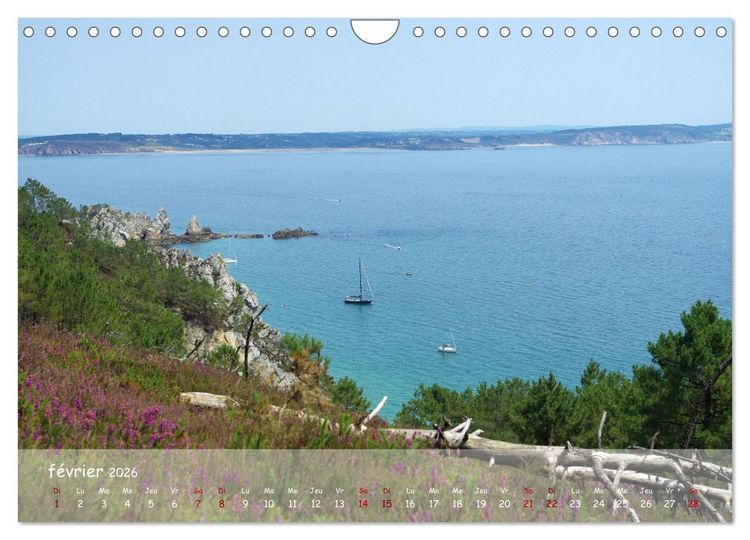 Produktbild: BRETAGNE La beaut&eacute; du Finist&egrave;re (Calendrier mural 2026 DIN A4 vertical), CALVENDO calendrier mensuel