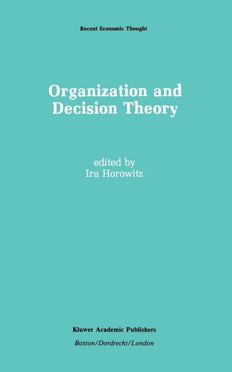 Produktbild: Organization and Decision Theory