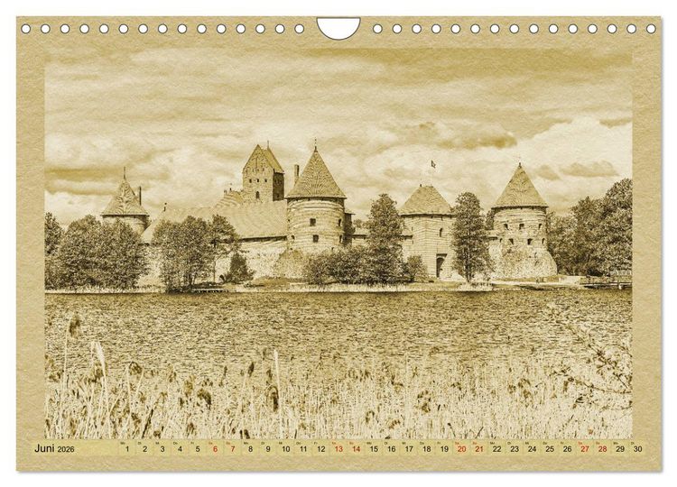 Produktbild: Das Baltikum - Ein Kalender im Zeitungsstil (Wandkalender 2026 DIN A4 quer), CALVENDO Monatskalender
