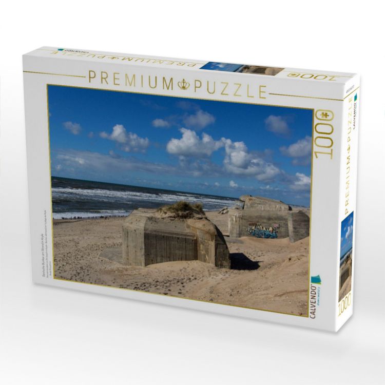Produktbild: CALVENDO Puzzle Deutsche Bunker am Strand in Kryle | 1000 Teile Lege-Gr&ouml;&szlig;e 64x48cm Foto-Puzzle f&uuml;r gl&uuml;ckliche Stunden