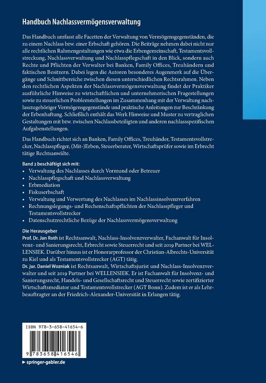 Produktbild: Handbuch Nachlassverm&ouml;gensverwaltung