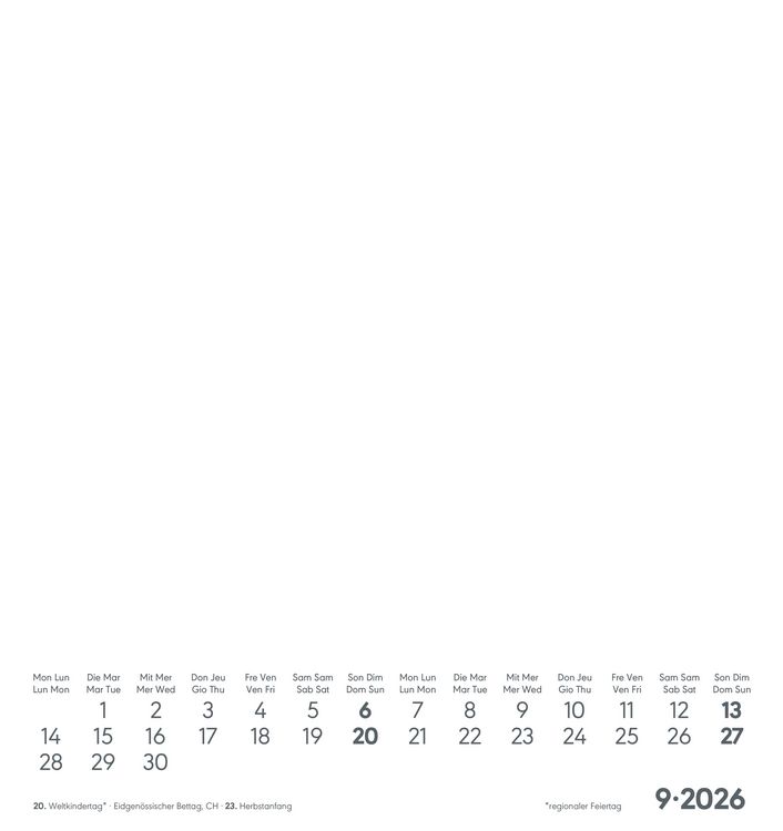 Produktbild: Kreativ-Kalender weiß 2026 - 16x17 cm - Foto, Malen, Basteln - datiert - Kreativkalender - Foto-Kalender - Alpha Edition