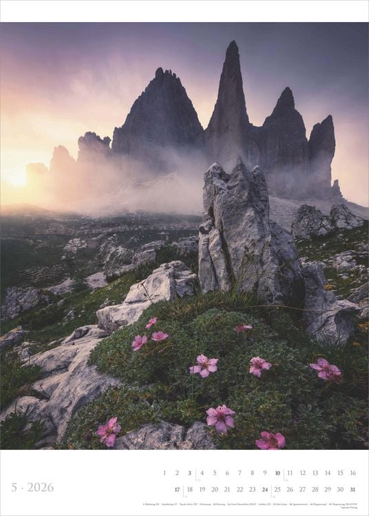 Produktbild: Spirit of Nature 2026 - Bildkalender XXL 50x70 cm - hochwertiger Wandkalender im Hochformat - Landschaftskalender - Naturkalender - Wandplaner