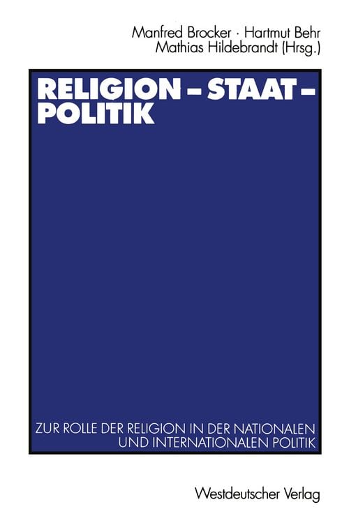 Produktbild: Religion &mdash; Staat &mdash; Politik