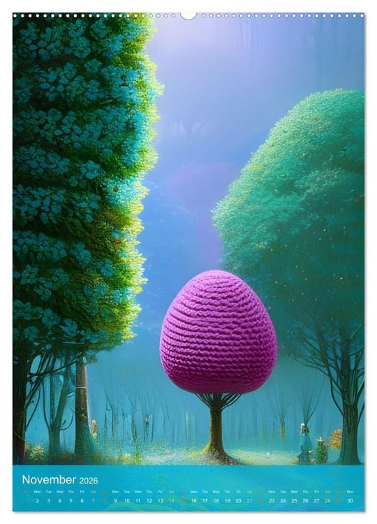 Produktbild: Nature's Stitches (Wall Calendar 2026 DIN A2 portrait), CALVENDO 12 Month Wall Calendar