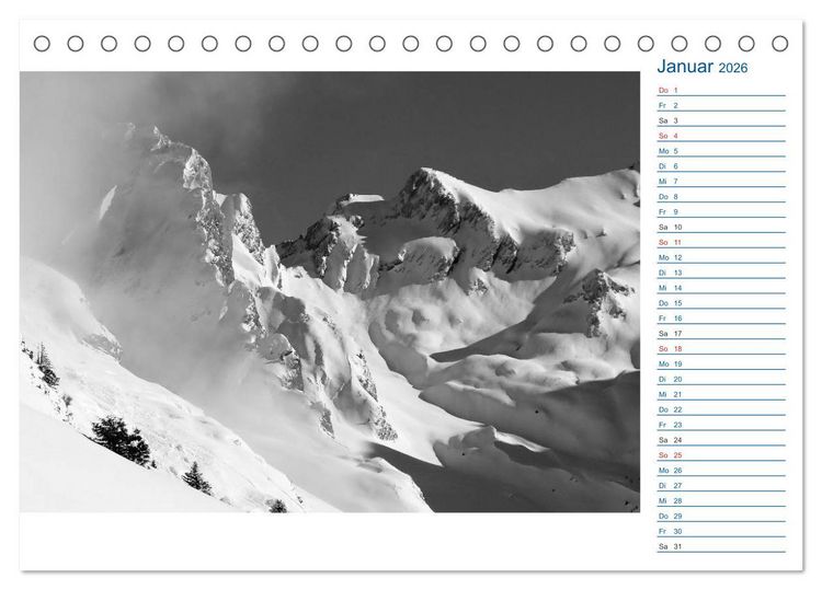 Produktbild: Region Oberstdorf - Kleinwalsertal und Nebelhorn (Tischkalender 2026 DIN A5 quer), CALVENDO Monatskalender