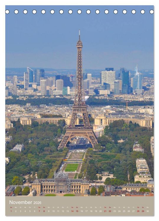 Produktbild: Erlebe mit mir Paris (Tischkalender 2026 DIN A5 hoch), CALVENDO Monatskalender