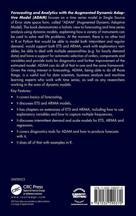 Produktbild: Forecasting and Analytics with the Augmented Dynamic Adaptive Model (ADAM)