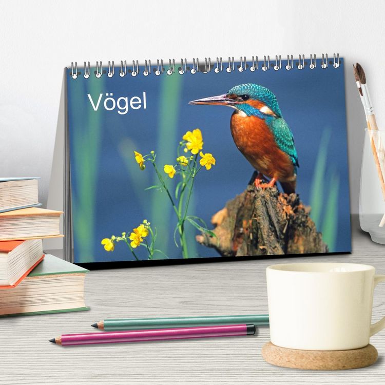 Produktbild: V&ouml;gel (Tischkalender 2026 DIN A5 quer), CALVENDO Monatskalender