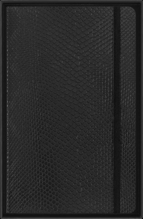 Produktbild: Moleskine Vegea Boa Notizbuch Large/A5 liniert weicher Einband schwarz in Box