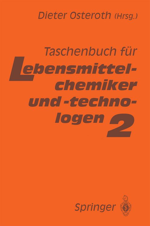 Produktbild: Taschenbuch f&uuml;r Lebensmittelchemiker und -technologen
