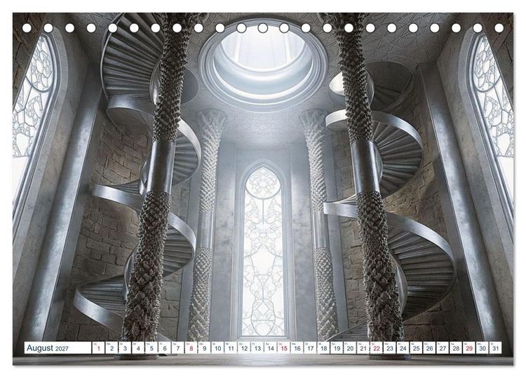 Produktbild: Architektur der Emotionen - Gestaltete Stimmungen (Tischkalender 2027 DIN A5 quer), CALVENDO Monatskalender