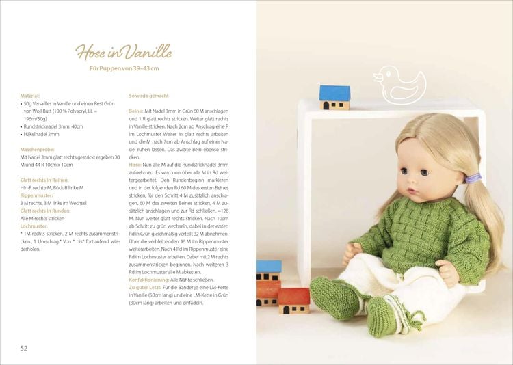 Produktbild: Niedliche Puppenkleidung stricken