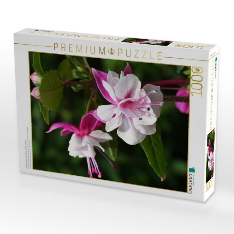 Produktbild: CALVENDO Puzzle Doppel Neon White Diva, Wei&szlig;e Fuchsie | 1000 Teile Lege-Gr&ouml;&szlig;e 64x48cm Foto-Puzzle f&uuml;r gl&uuml;ckliche Stunden