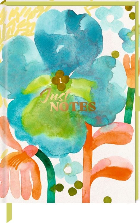 Produktbild: Notizbuch DIN A5 &ndash; Just Notes (Blue Flower)