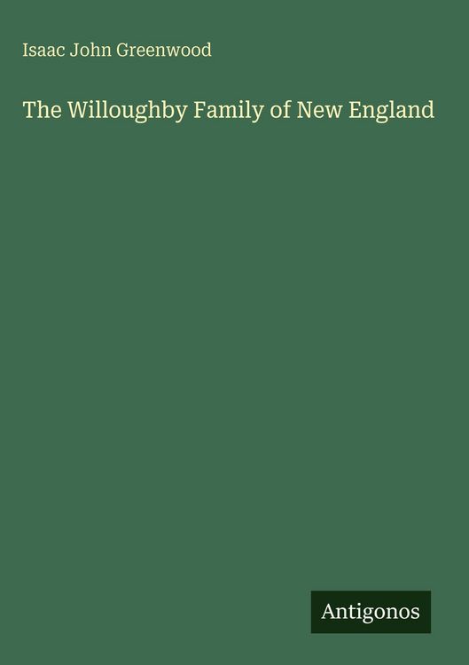 Produktbild: The Willoughby Family of New England