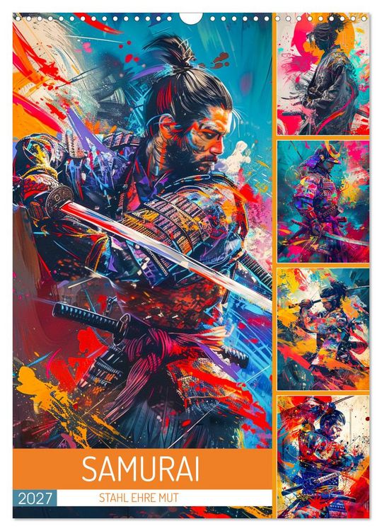 Produktbild: Samurai - Stahl Ehre Mut (Wandkalender 2027 DIN A3 hoch), CALVENDO Monatskalender