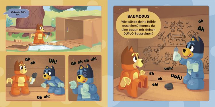 Produktbild: LEGO DUPLO Bluey Verpackung. Ein Bilderbuch