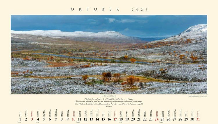 Produktbild: Panorama Norwegen 2027 Wandkalender