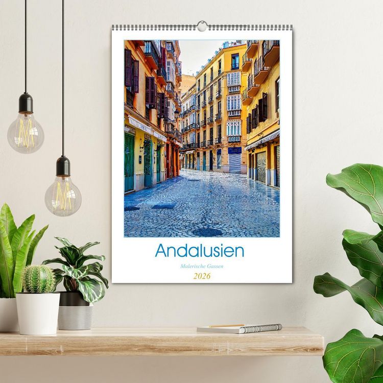 Produktbild: Andalusien - Malerische Gassen (Wandkalender 2026 DIN A2 hoch), CALVENDO Monatskalender
