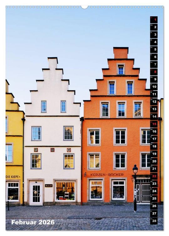 Produktbild: Osnabr&uuml;ck Fassade (Wandkalender 2026 DIN A2 hoch), CALVENDO Monatskalender