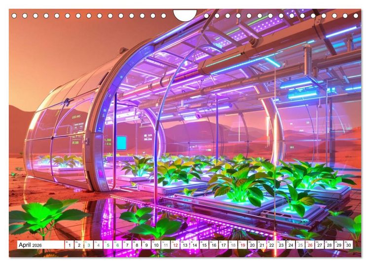 Produktbild: Neuer Morgen Mars (Wandkalender 2026 DIN A4 quer), CALVENDO Monatskalender